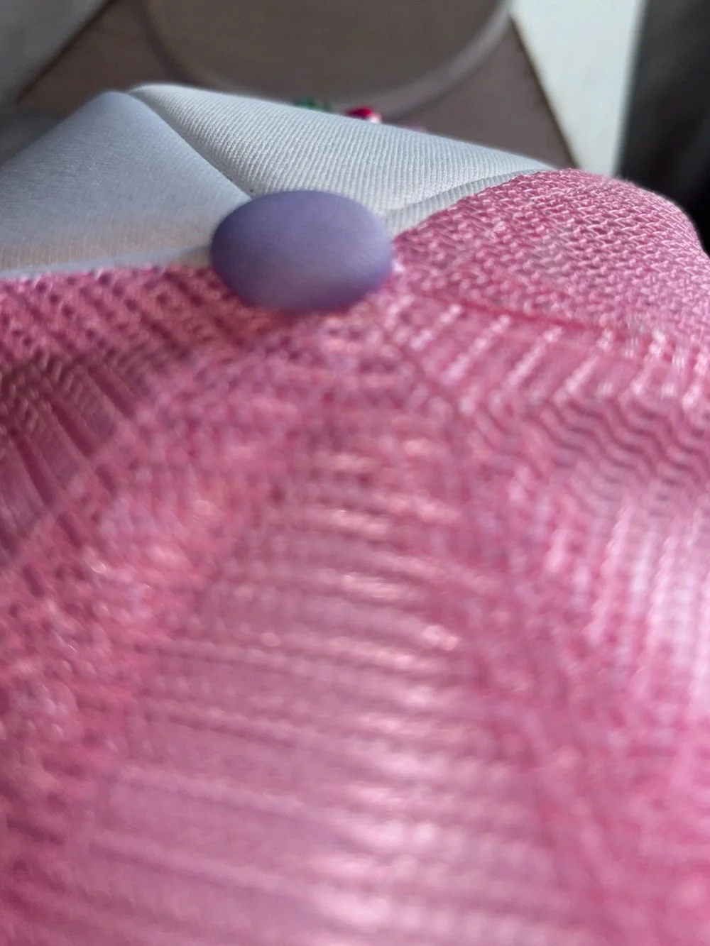 Handmade Design Women’s Pink & Lavender Sequin Butterfly Trucker Hat
